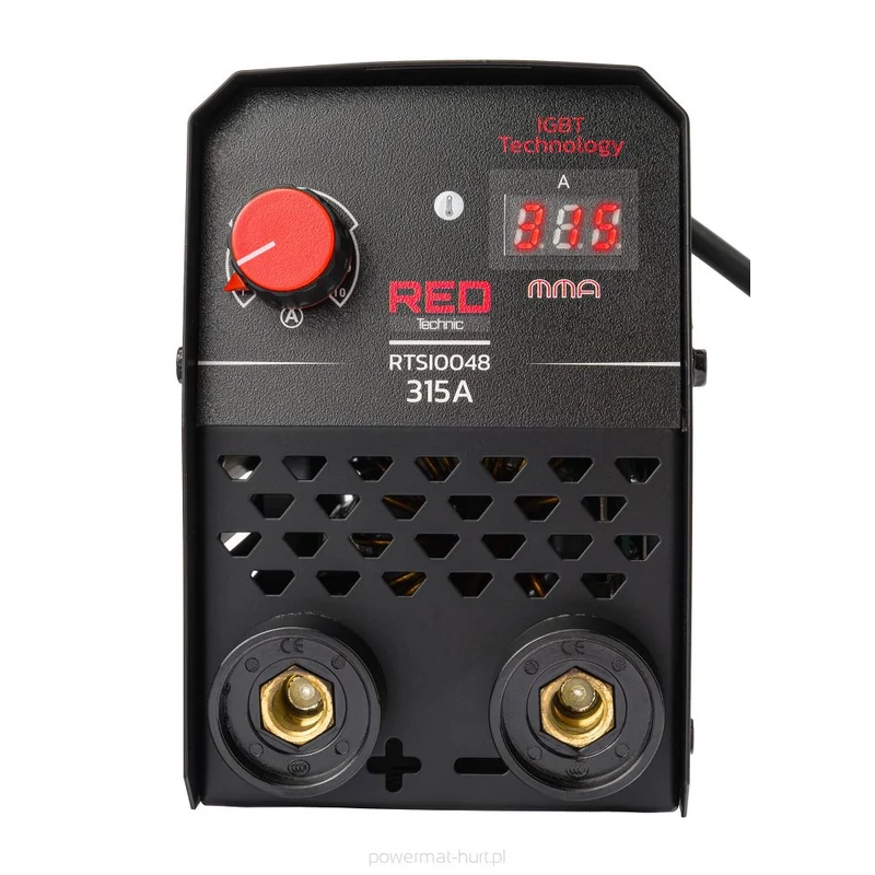 POWERMAT/ RED TECHNIC INVERTERES HEGESZTŐGÉP 315A LCD MMA IGBT RTSI0048