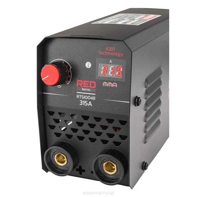 POWERMAT/ RED TECHNIC INVERTERES HEGESZTŐGÉP 315A LCD MMA IGBT RTSI0048