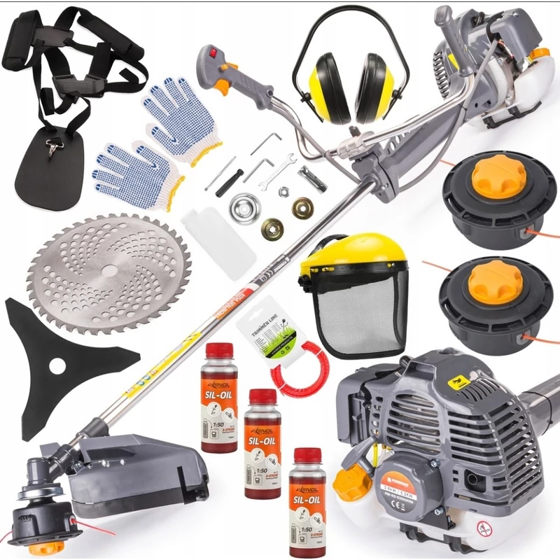 Powermat PM-KS-520HAVM benzines fűkasza 5,2 LE + SET