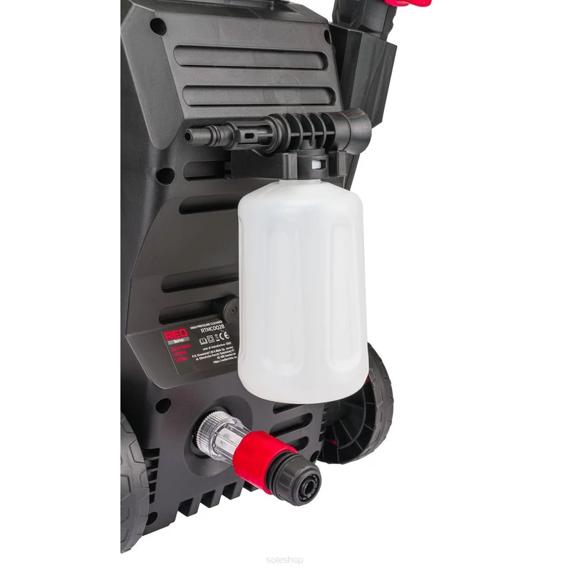 RED TECHNIC MAGASNYOMÁSÚ MOSÓ 1600W / 120BAR / 230BAR  + TARTOZÉK KÉSZLET