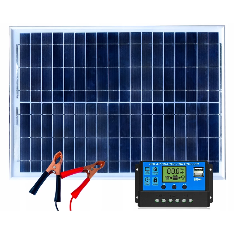 12V-40W NAPELEMES TÖLTÖ SZETT,  TÖLTÉSVEZÉRLŐVEL 