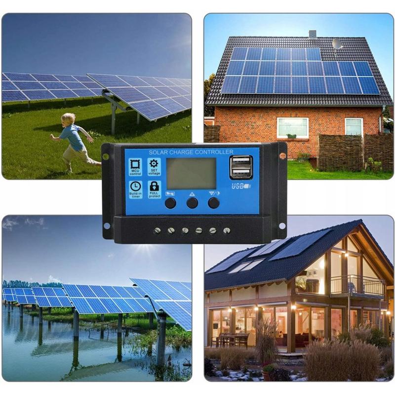 12v- 50W NAPELEMES TÖLTÖ SZETT,  TÖLTÉSVEZÉRLŐVEL