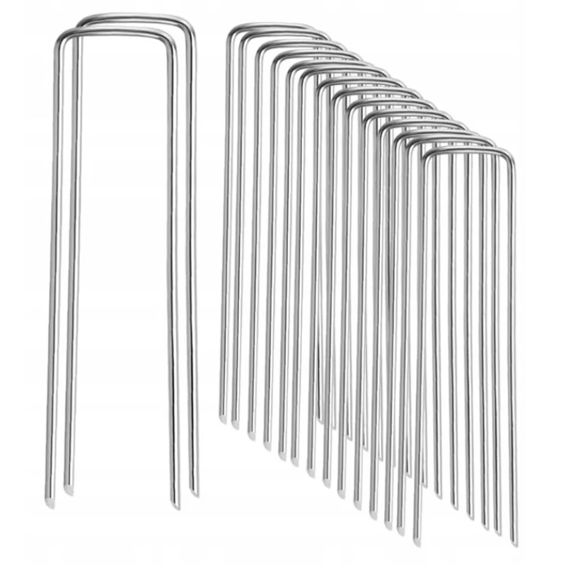 100db Fém rögzítő tüske agrofóliához 4cm x 15cm