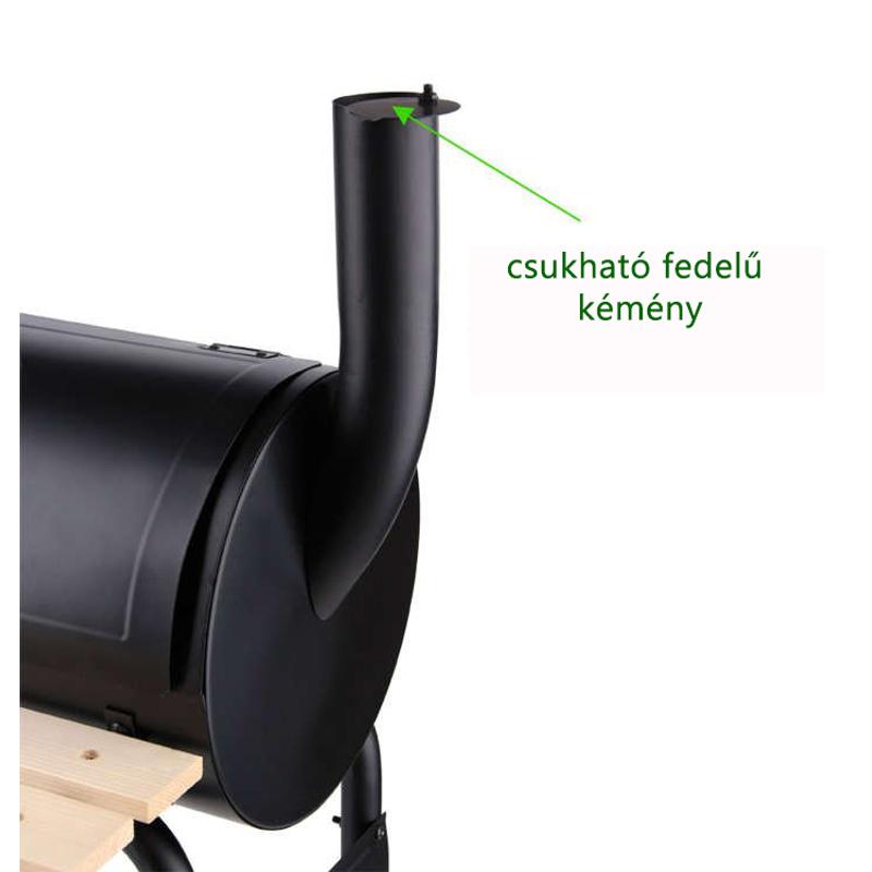 BBQ GRILL ÉS SMOKER - 113 CM