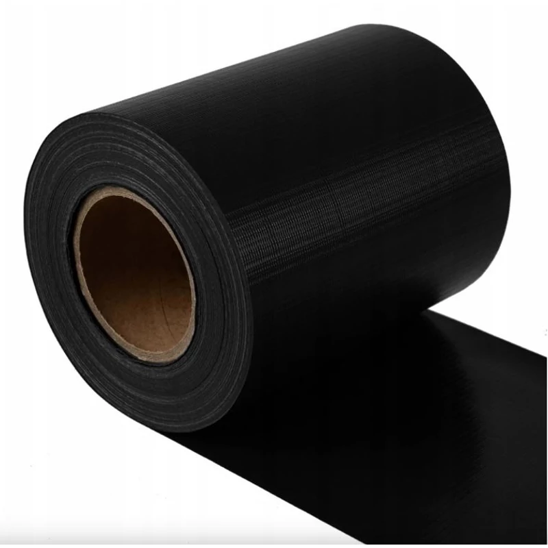 Belátásgátló szalag 19 cm x 35 m, 450g/m2, - KERÍTÉS SZALAG - FEKETE