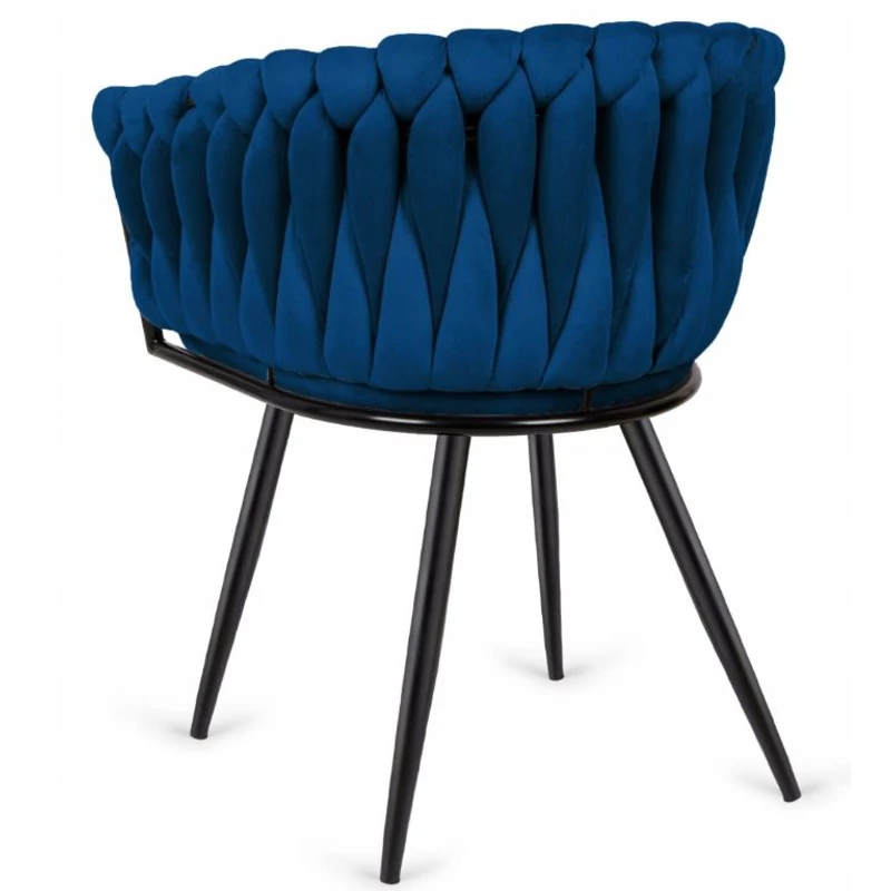 Dubai design velvet étkezőszék - kék