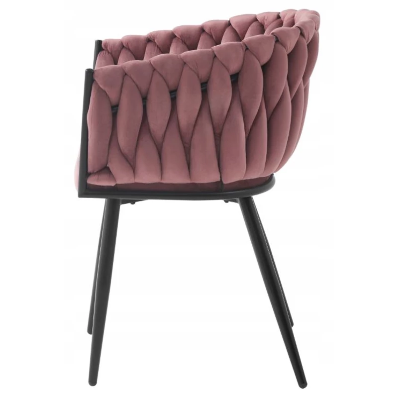 Dubai design velvet étkezőszék - piszkosrózsaszín