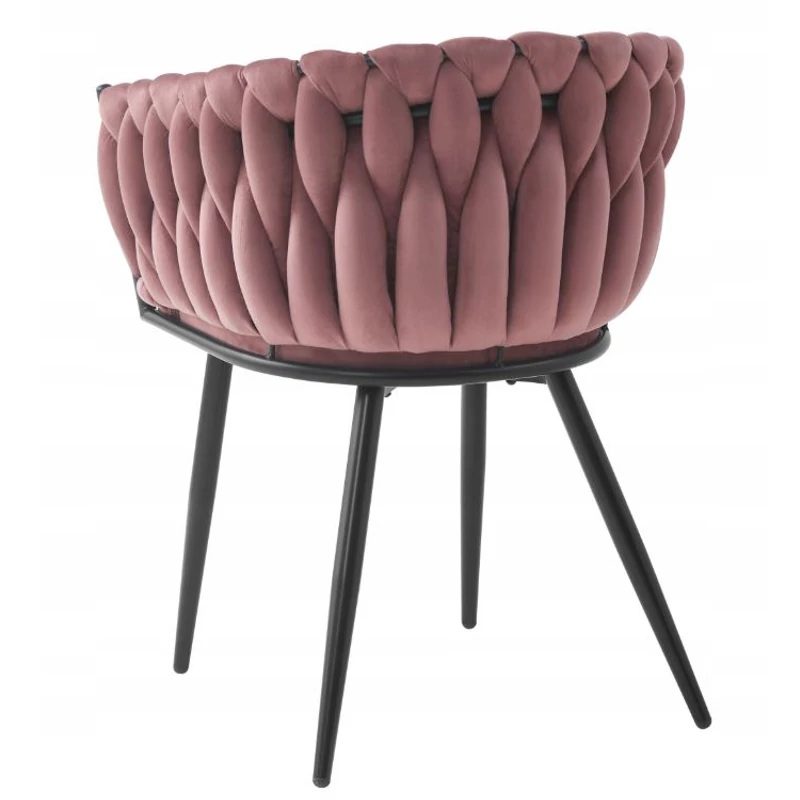 Dubai design velvet étkezőszék - piszkosrózsaszín