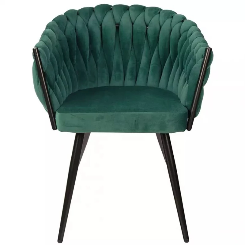 Dubai design velvet étkezőszék - zöld