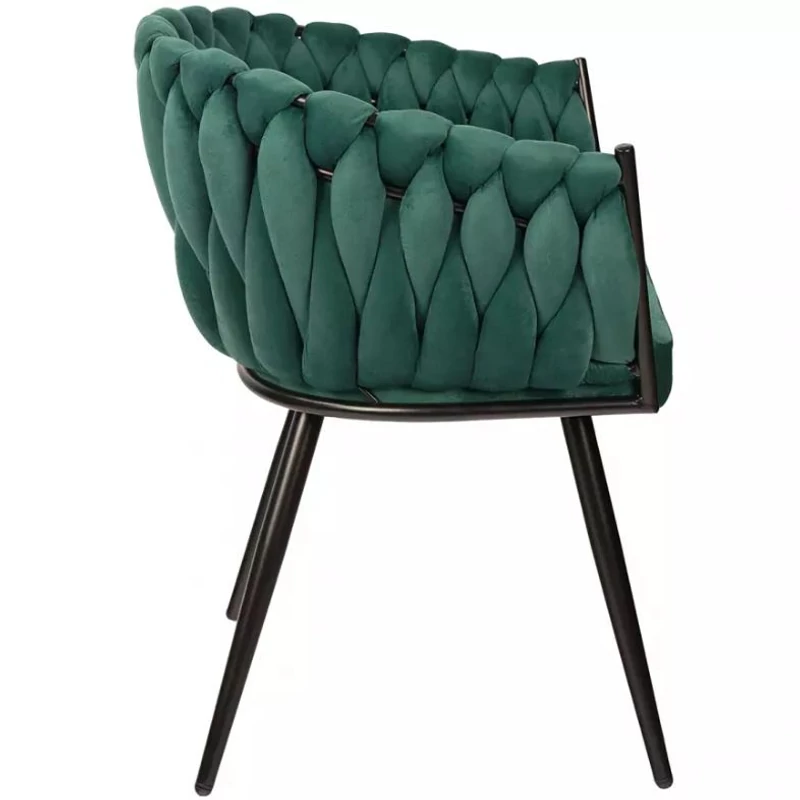 Dubai design velvet étkezőszék - zöld
