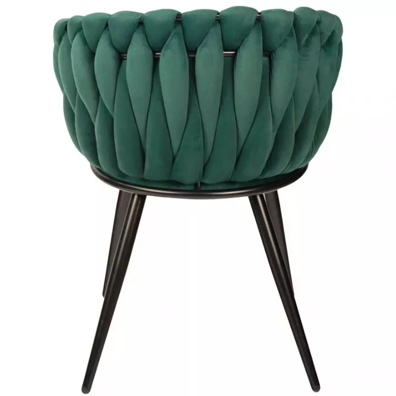 Dubai design velvet étkezőszék - zöld