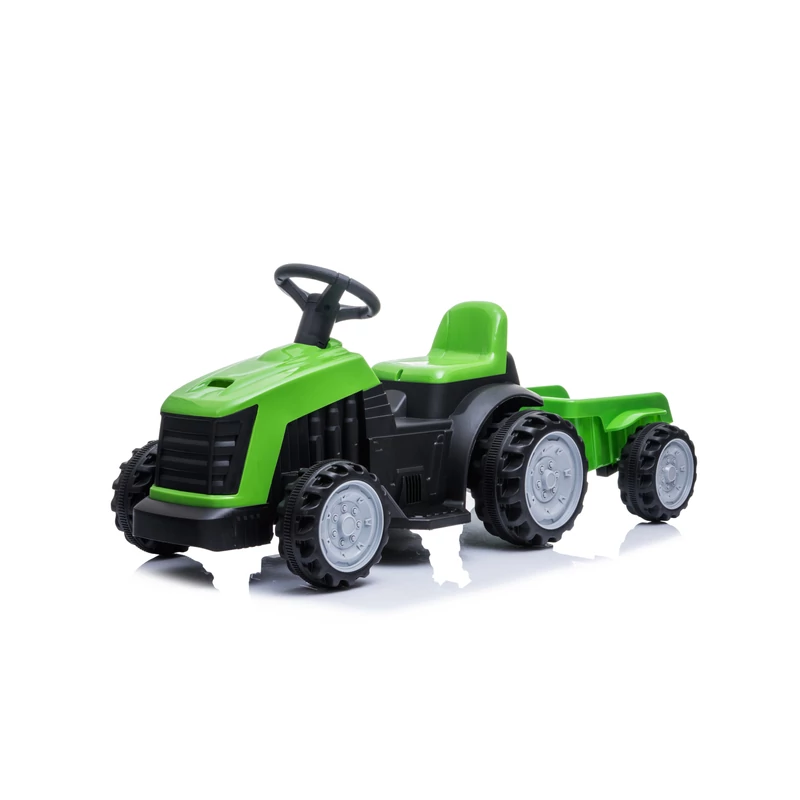 Mini elektromos traktor pótkocsival gyermekeknek