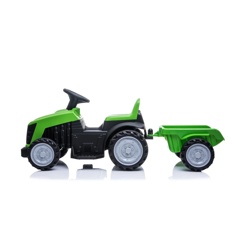 Mini elektromos traktor pótkocsival gyermekeknek