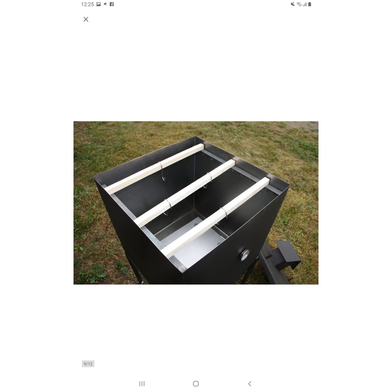 SETA kerti füstölő + tűztér (BBQ- smoker) FK