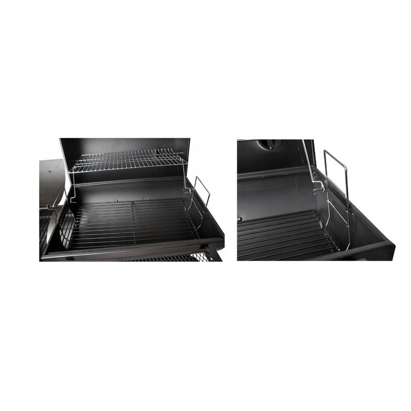 BBQ grill és smoker 125 cm