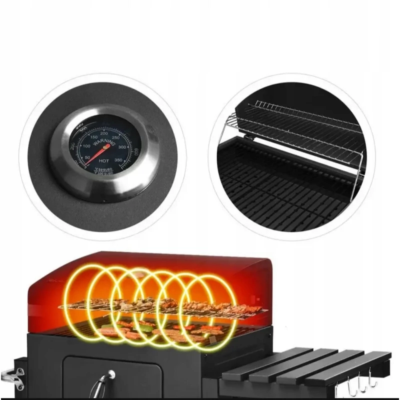 SETA faszenes kerti grill  (115 cm) 