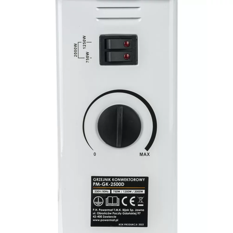 Powermat KONVEKTOROS Fűtőtest 2000W PM-GK-2500D