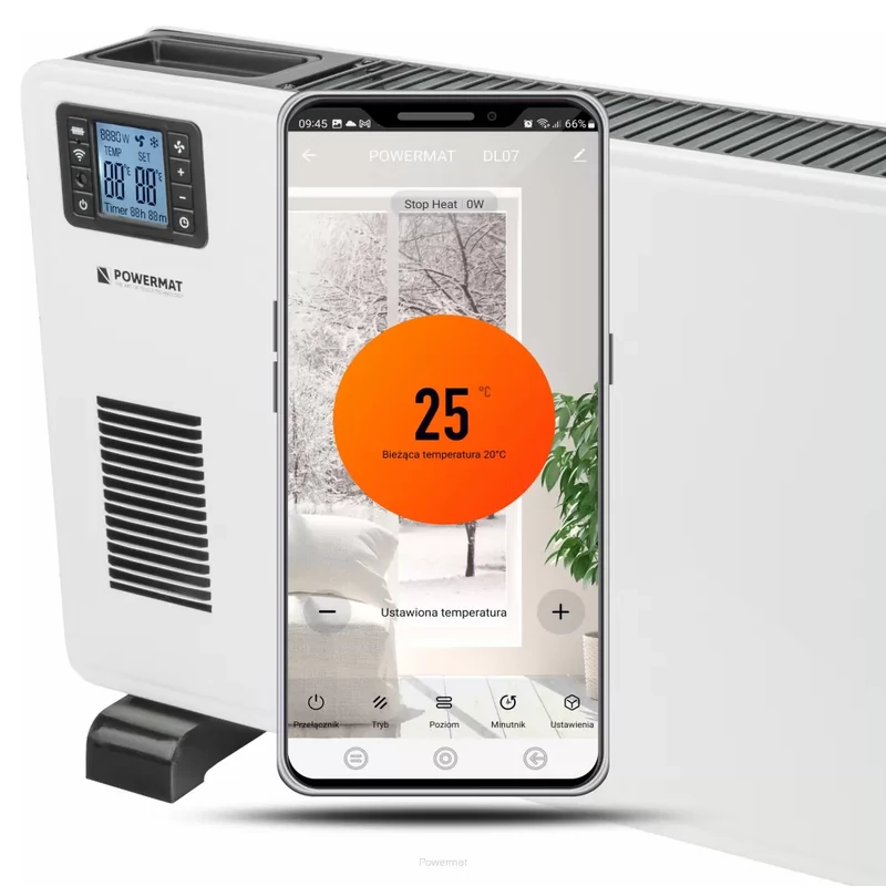 Powermat konvektoros fűtőtest WIFIS 2300W PM-GK-3500DLW