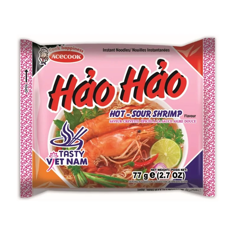 Acecook HaoHao csípős garnéla ízű instant tészta