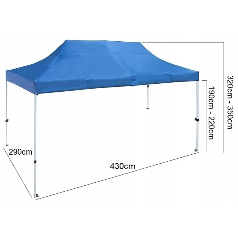Kerti pavilon 3x4,5m- több színben