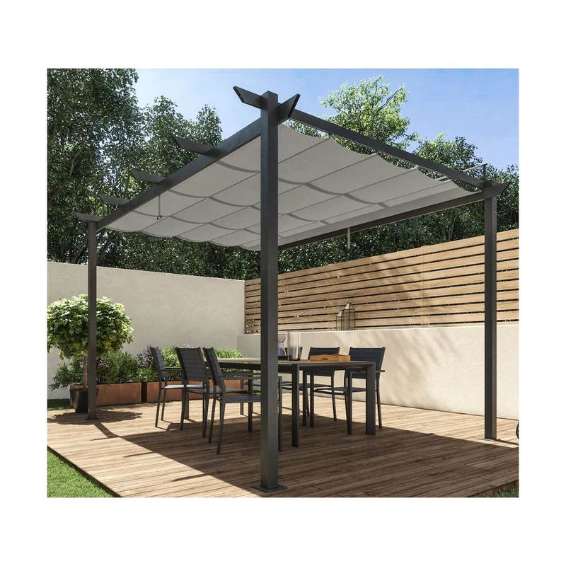 OMEGA antracit PERGOLA  - 2,85 x 4 m 