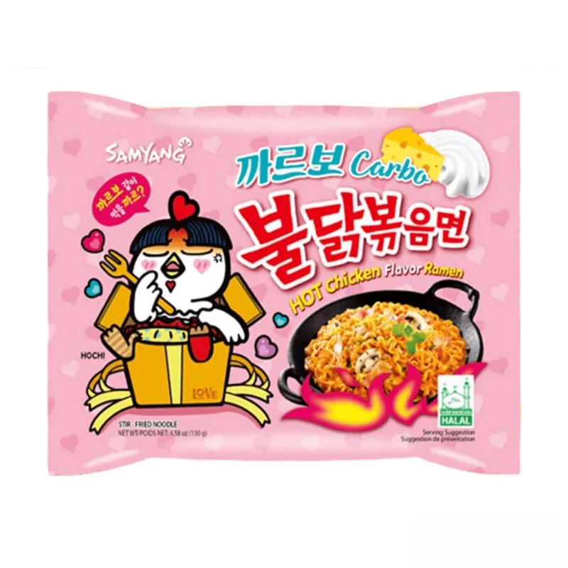  SamYang Buldak Ramen Csirkés Tészta Carbonara ízesítéssel 130 g