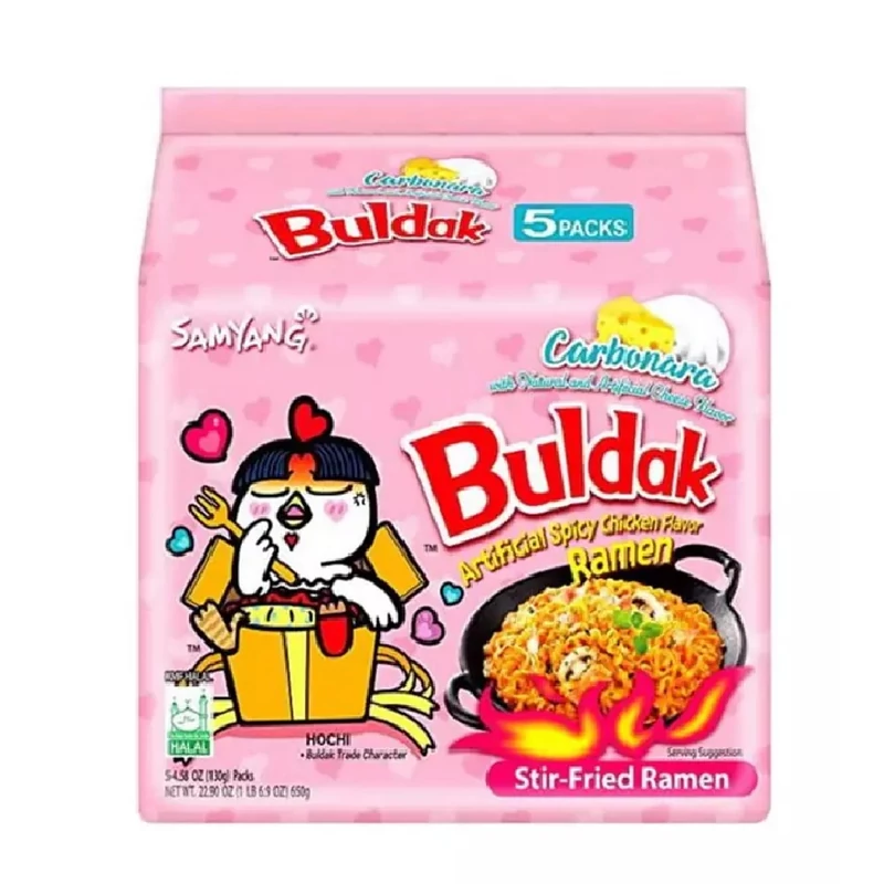 40 DB SAMYANG BULDAK BOX RAMEN CSIRKÉS TÉSZTA CARBONARA ÍZESÍTÉSSEL 130 G
