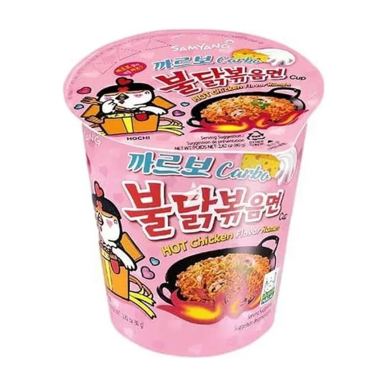 Samyang Buldak Cup Csirkés tészta Carbonara ízesítéssel 80 g