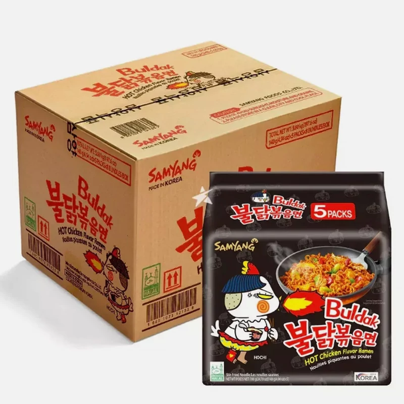 40 db Samyang Buldak Csípős Csirke Ízesítésű Tészta 140g