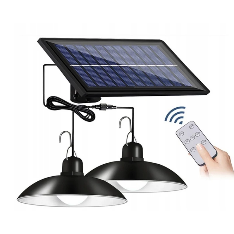  SOLÁR LED FÜGGŐLÁMPA - TÁVIRÁNYÍTÓVAL