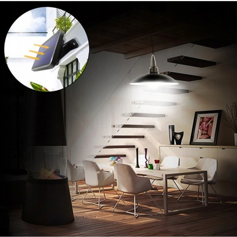  SOLÁR LED FÜGGŐLÁMPA - TÁVIRÁNYÍTÓVAL